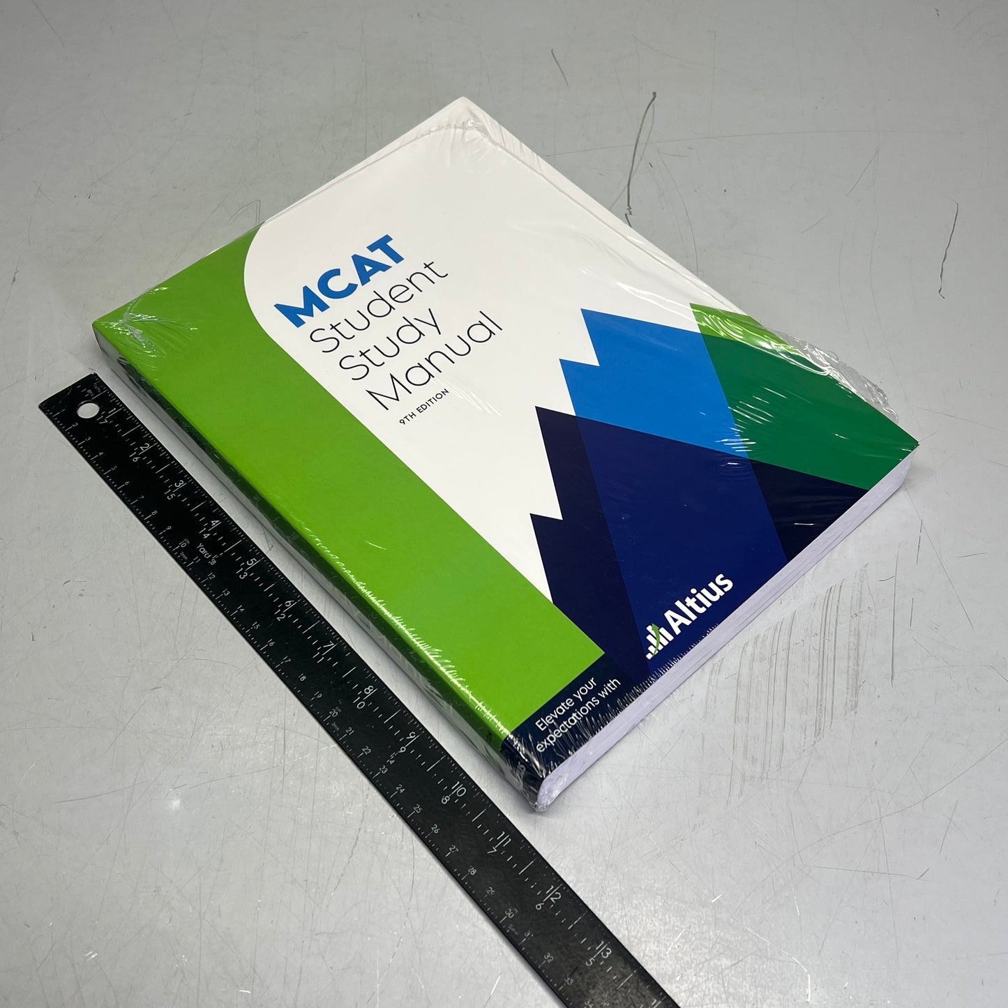 ALTIUS MCAT Student Study Manual 9th Edition & Reference Chart W/Tee Shirt 34548