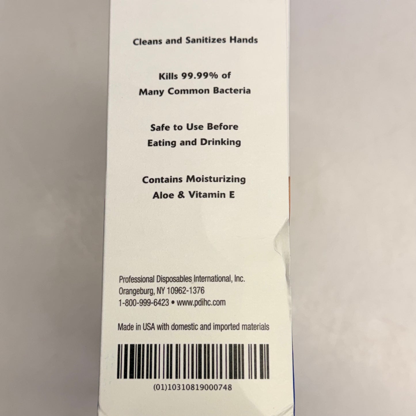 SANI-HANDS (3 PACK, 100 Count Each) Hand Wipes +PDI 5" X 8" White