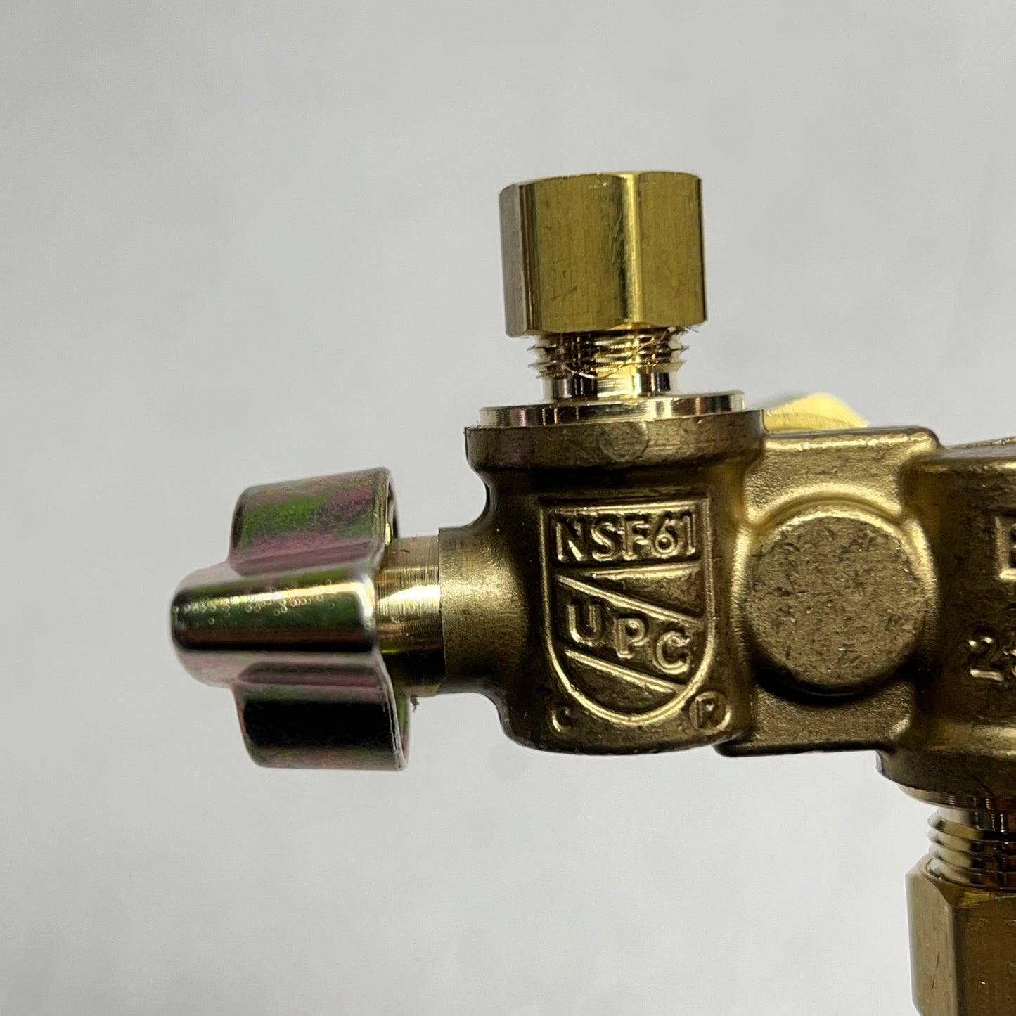 BRASS CRAFT Dual Outlet Dual Shut-off Valve 1/4" Turn Angle Ball KTCR1900DVX R