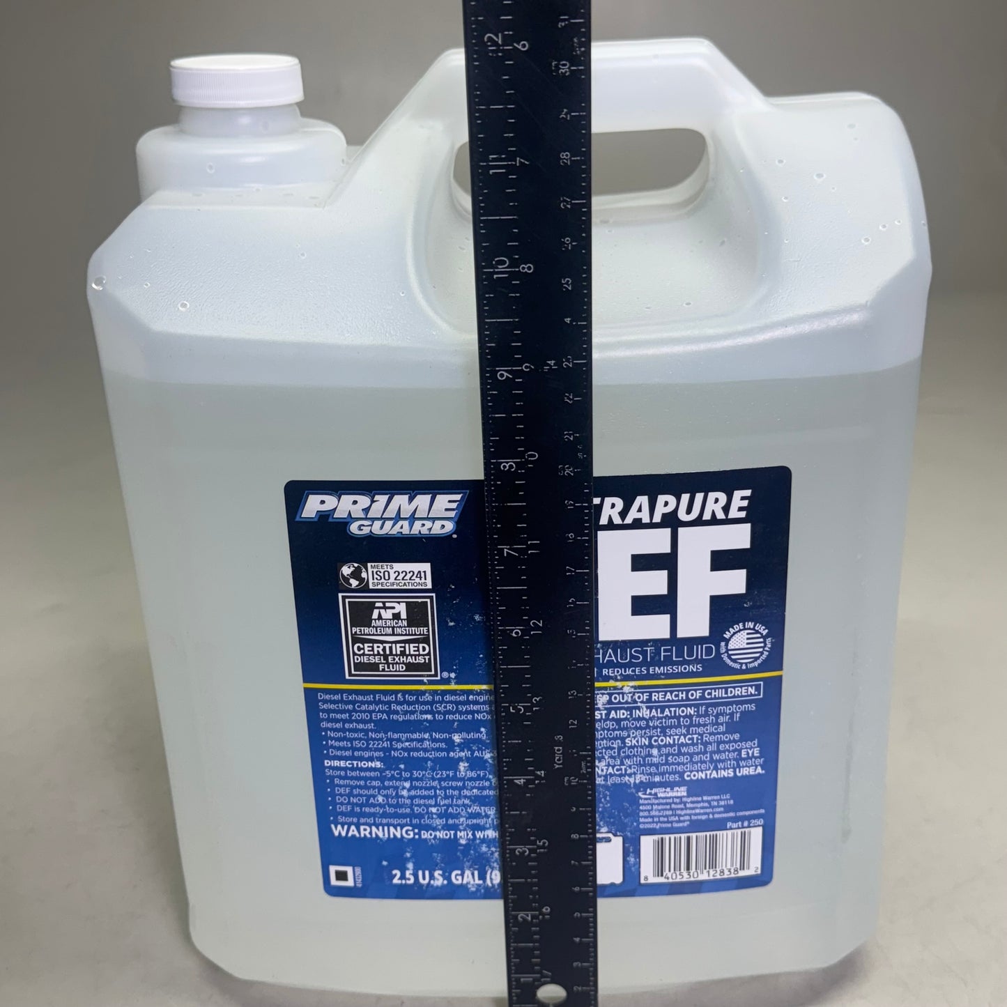 PRIME GUARD Ultrapure Diesel Exhaust Fluid 2.5 gal White PRIM00250