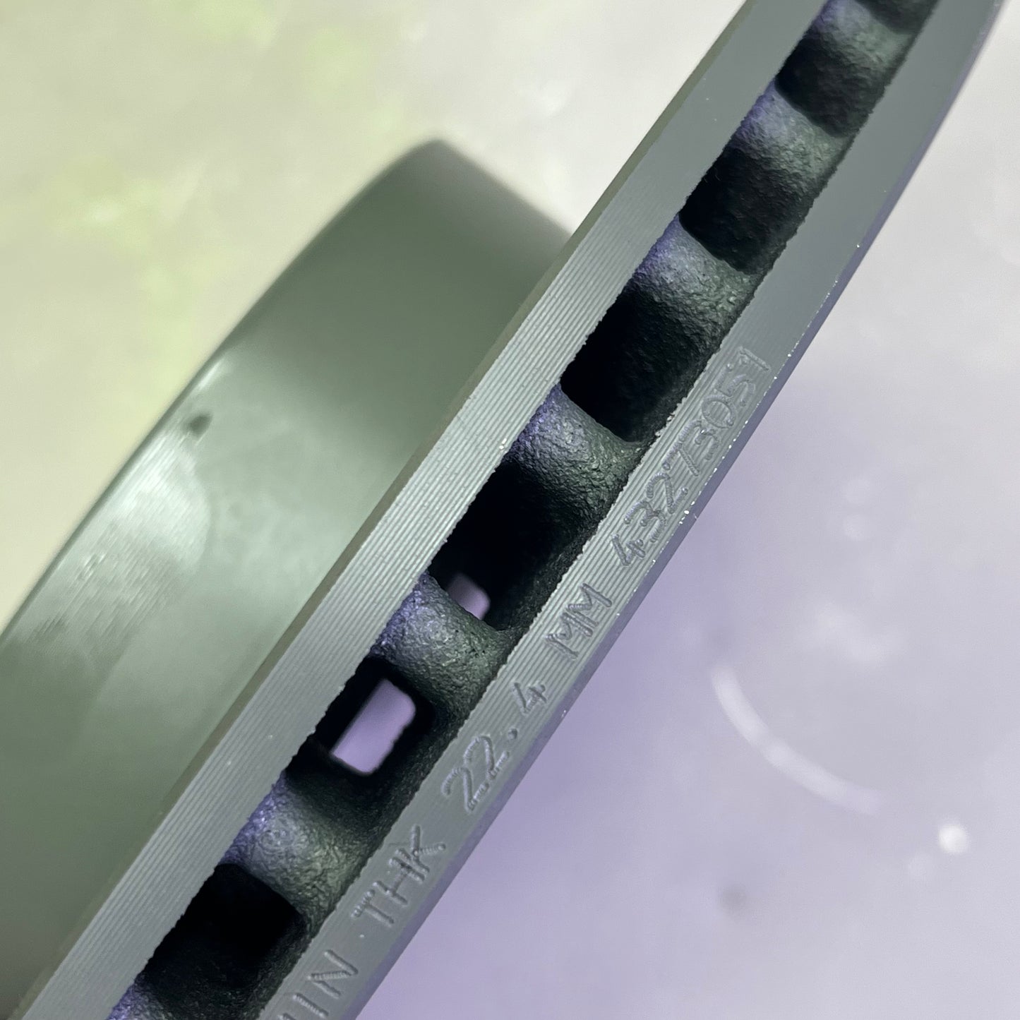 BPROAUTO Painted Brake Disc Rotor Front For 2018-2024 Jeep Wrangler Silver 1BP00098AA