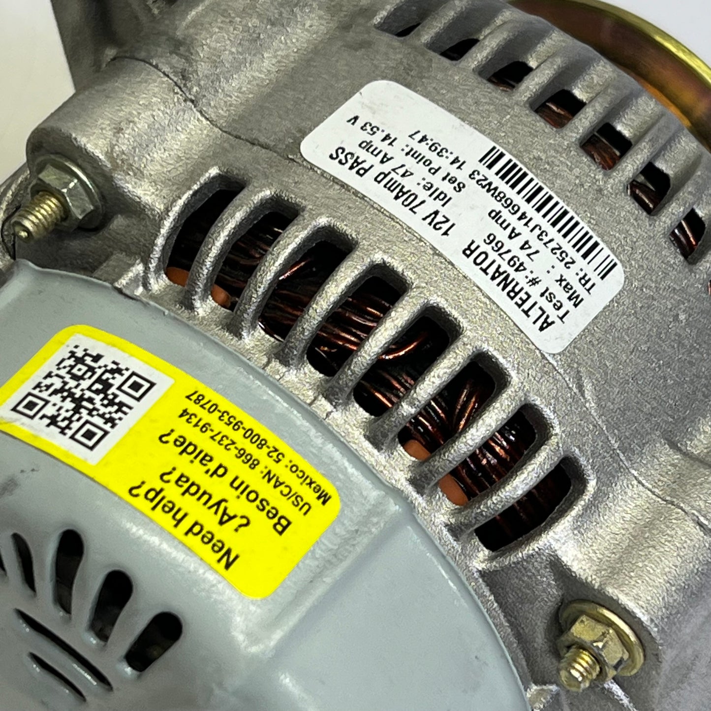 NAPA Remanufactured Alternator Standard 70 a for Toyota Vehicles Models 2138283