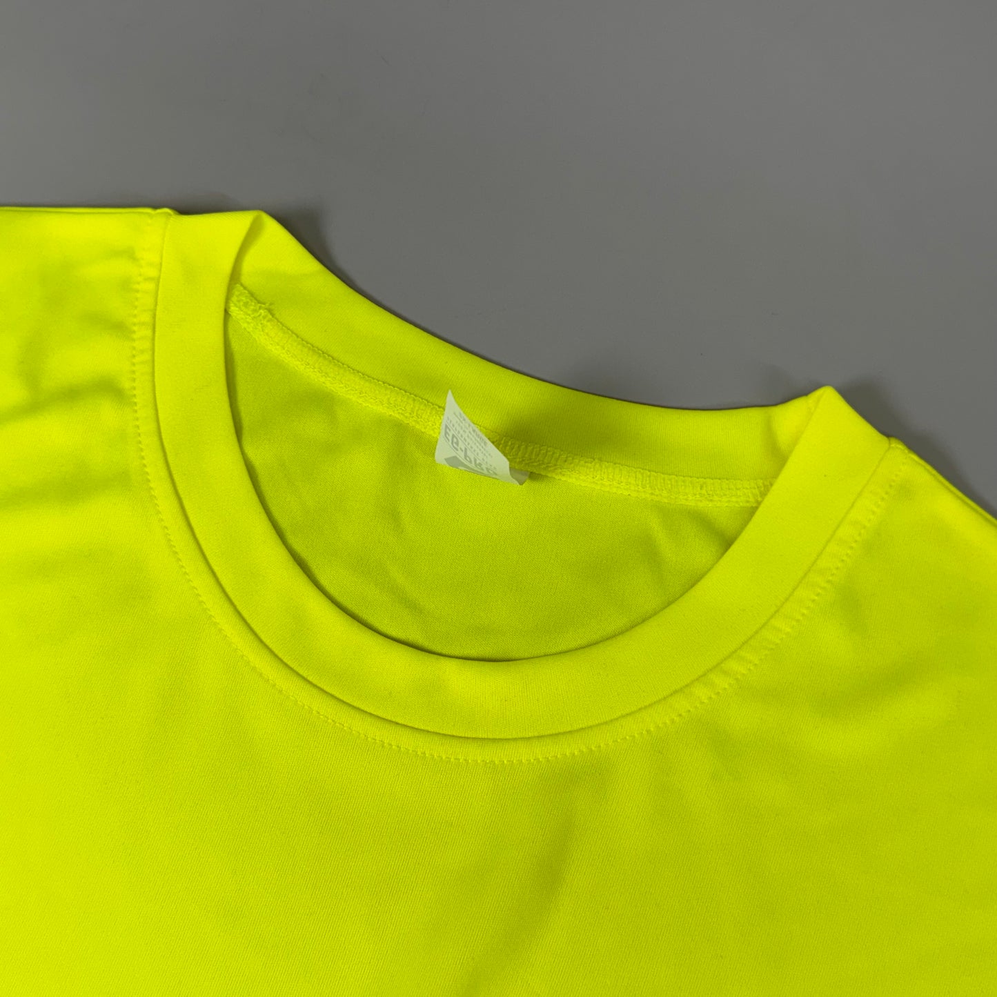 EG-PRO (5 PACK) Long Sleeve High Visibility Shirt 100% Poly SZ 2X Safety Yellow