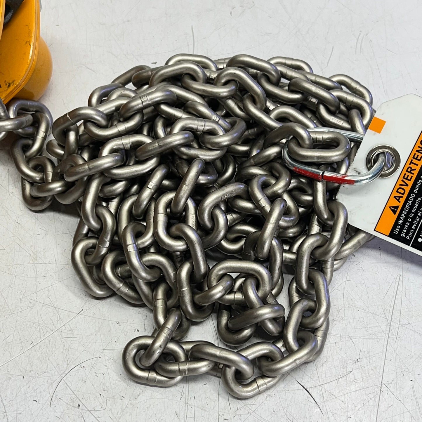 HARRINGTON 1 1/2 ton Nickel Plated Chain Die-Cast Lever Hoist L5LB015-SC-10