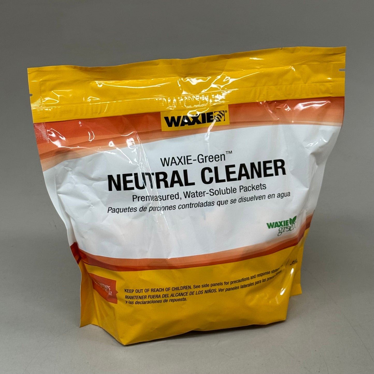 WAXIE-GREEN (2) Neutral Cleaner & Floor Conditioner and Neutralizer Pre-measured Packets
