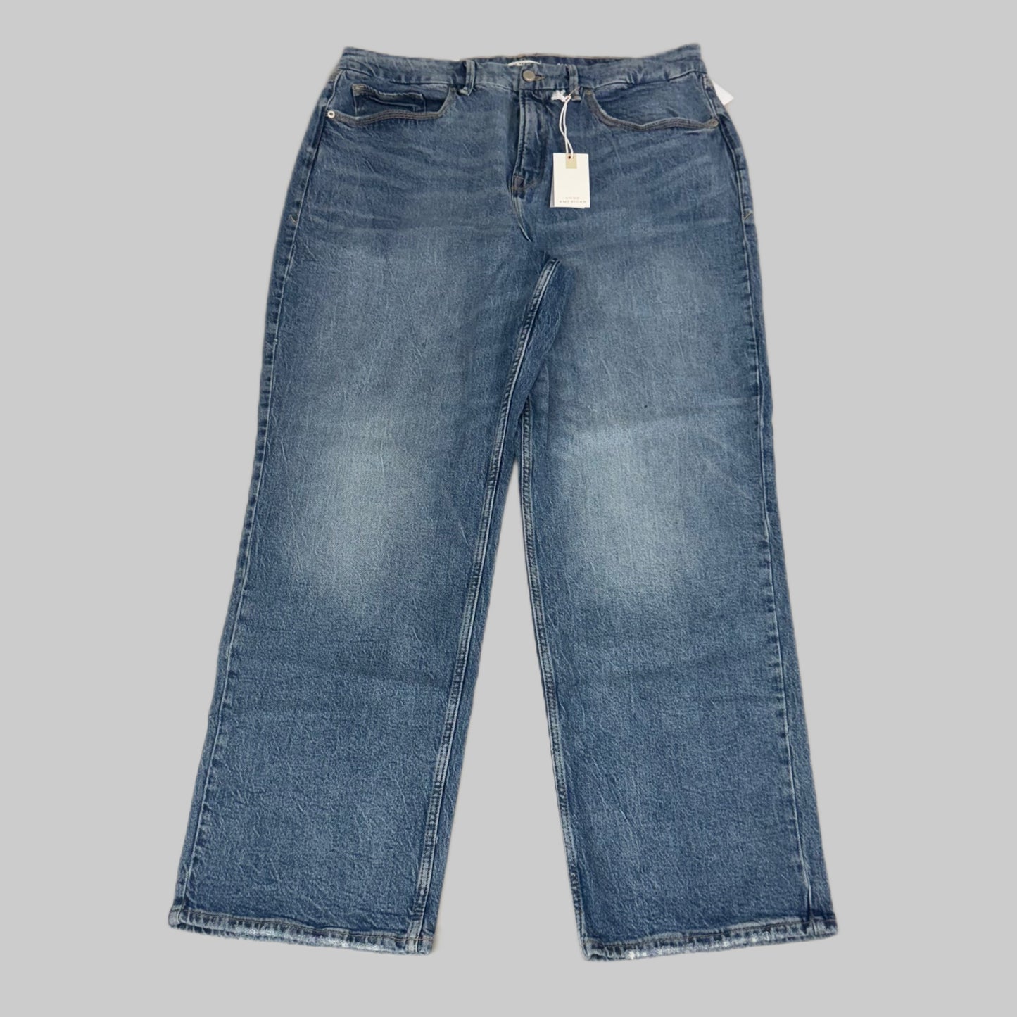 GOOD AMERICAN Good 90's Relaxed Jeans Women's Sz 14 Indigo575 GNI384T