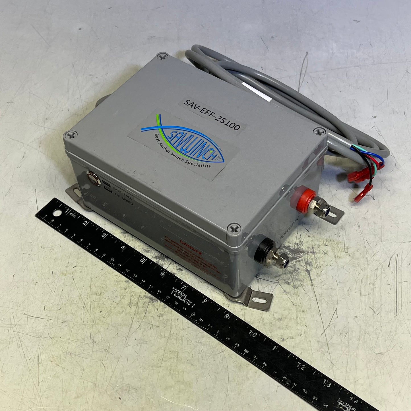 SAVWINCH Electronic Fast Fall System Mechanical Clutch Free Grey EFF-2S-100