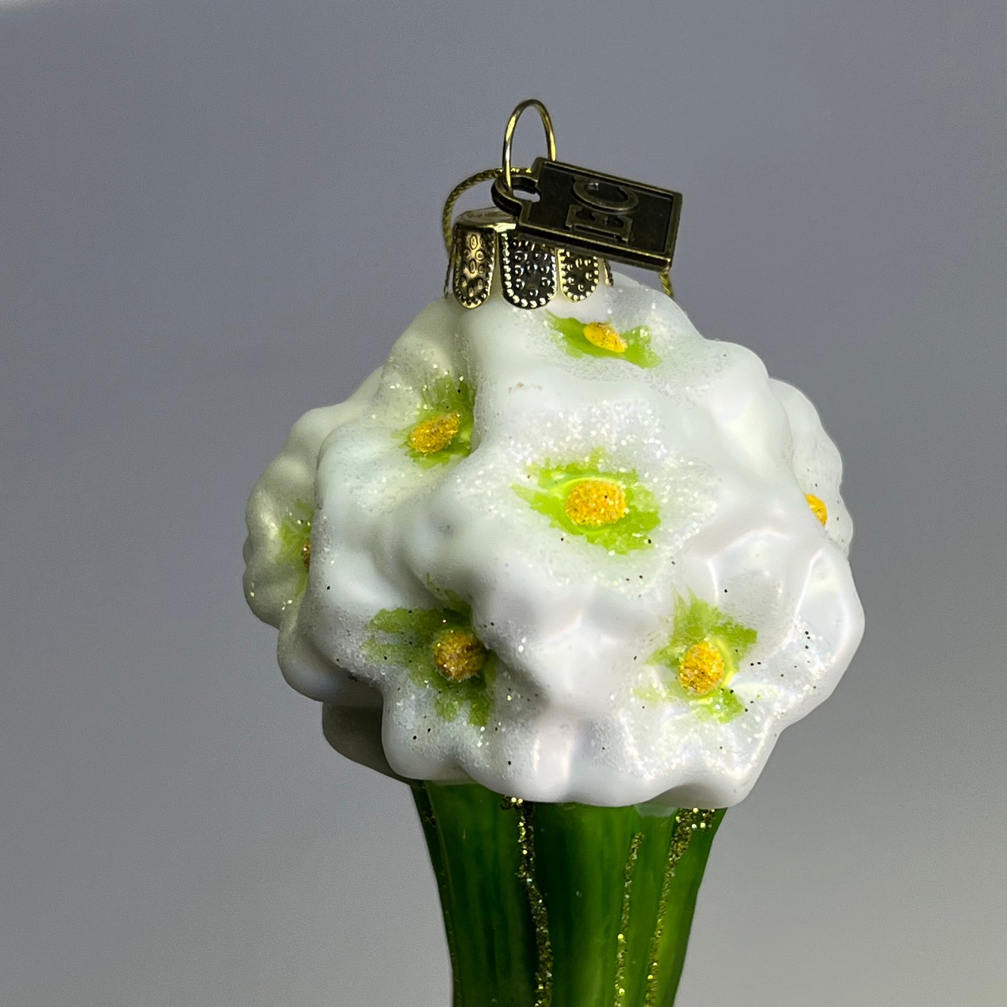 RAZ IMPORTS Glass Paperwhite Bulb Ornament Eric Cortina Collection 7" 4553115