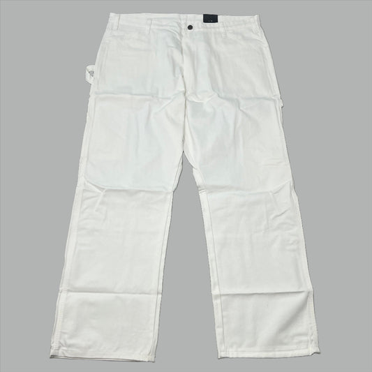 DICKIES Straight Leg 9 Pocket Painters Pant Relaxed Fit Men's 40X30 White 1953WH