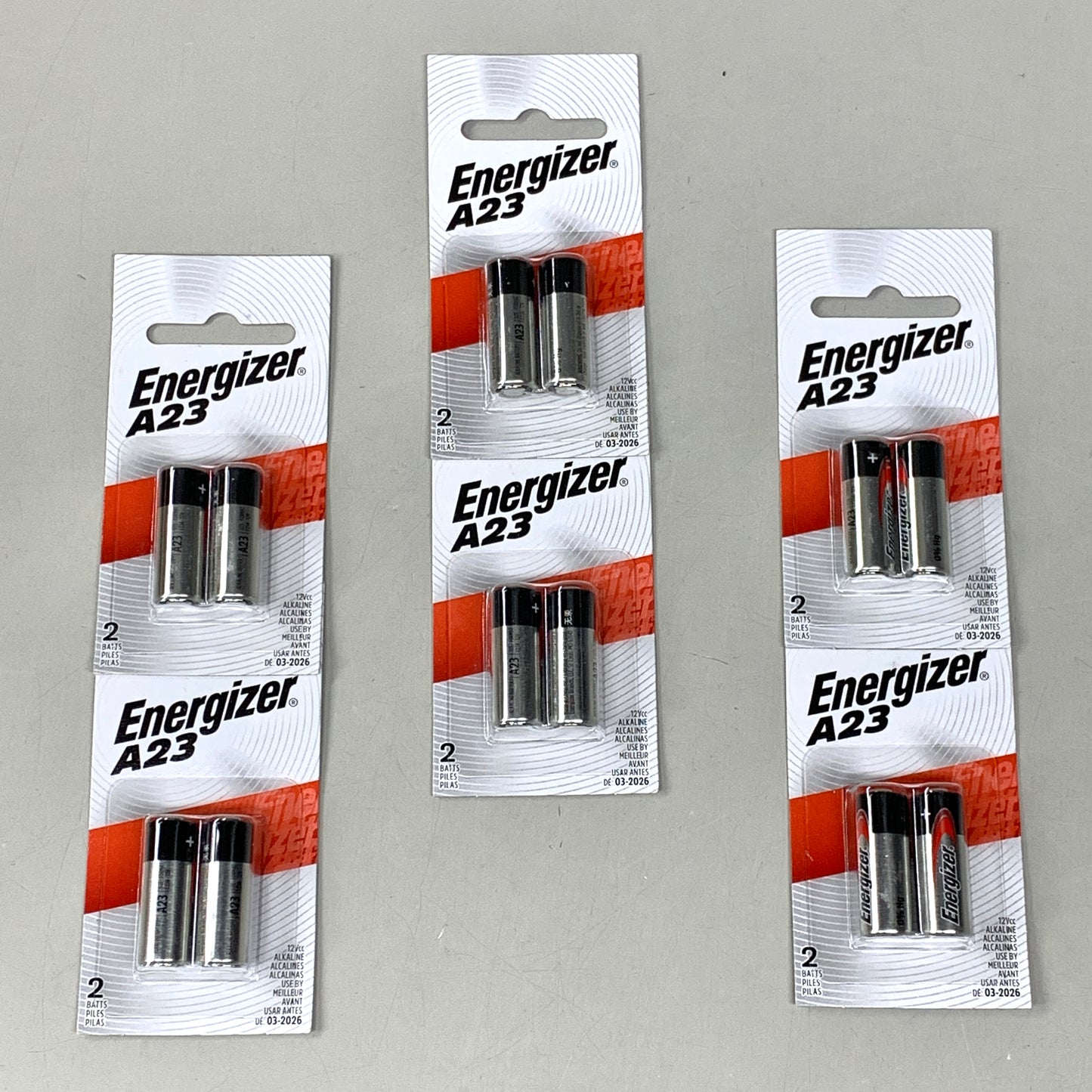 ENERGIZER (6 PACK, 12 Total Batteries) A23 12 Volt Miniature Alkaline Battery 0201126