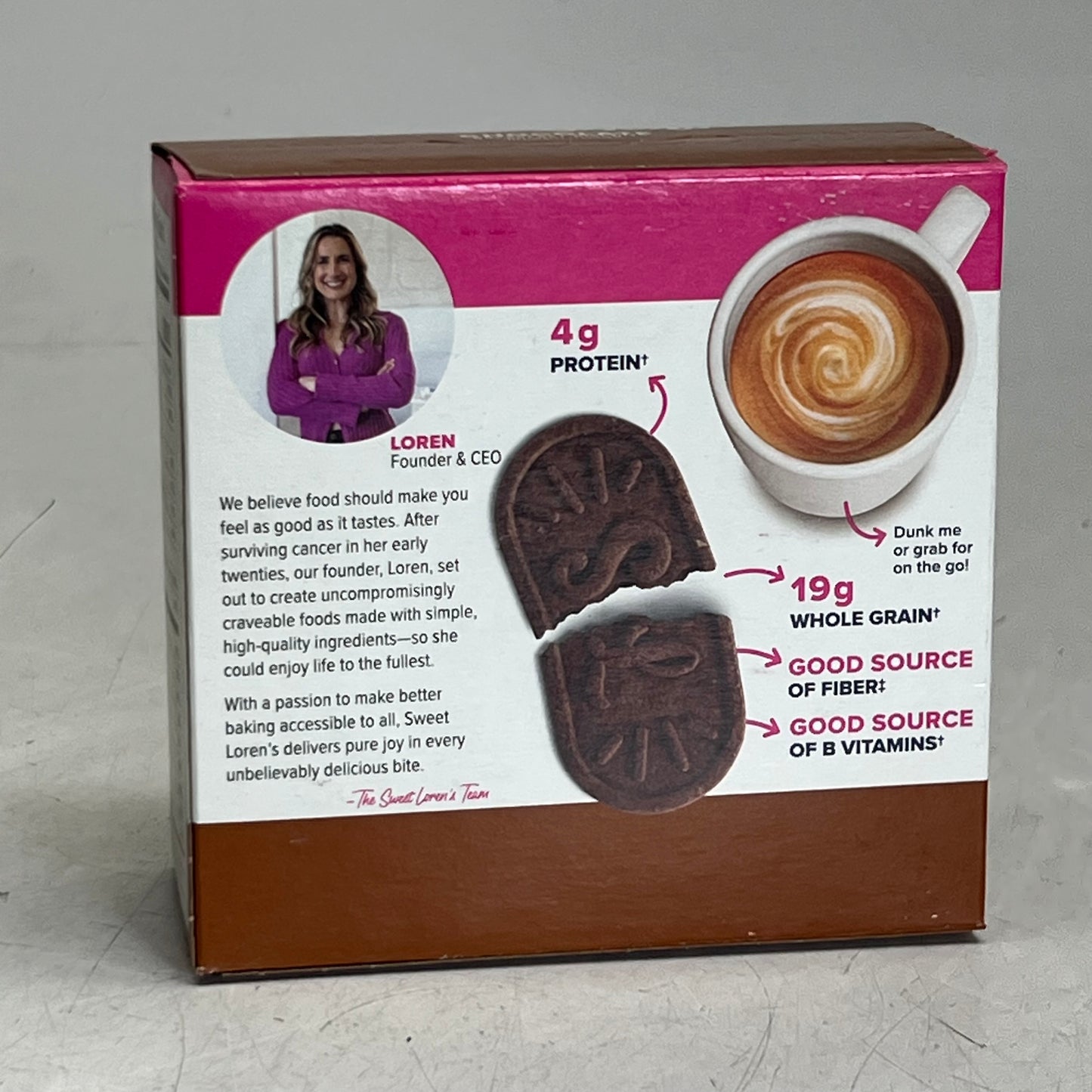 SWEET LOREN'S (2 PACK of 5) Chocolate Breakfast Biscuits 1.6 oz BB 12/26