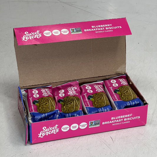 SWEET LOREN'S (8 PACK/Case) Blueberry Breakfast Biscuits 1.6 oz BB 06/26