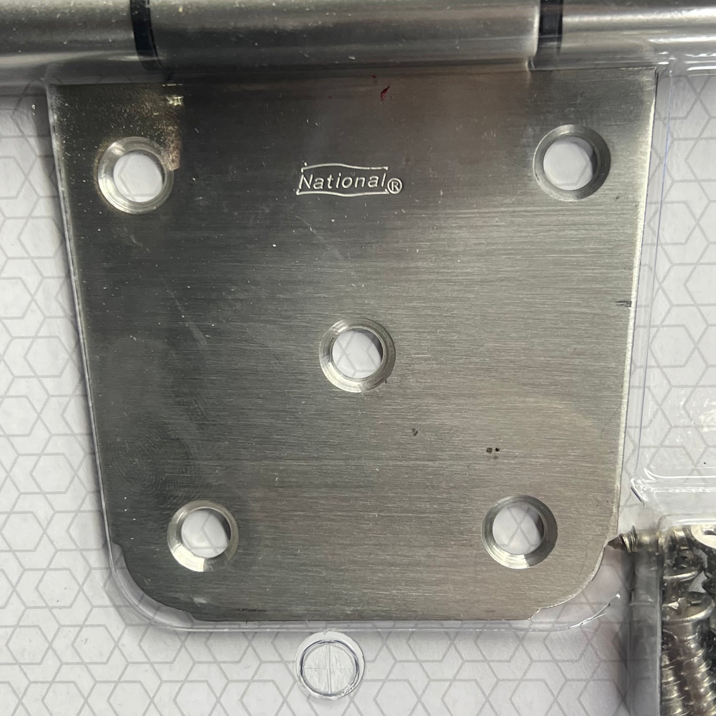 NATIONAL HARDWARE  Stainless Steel Extra Heavy Hinge 3.5" Nickel  SKU: N342-543