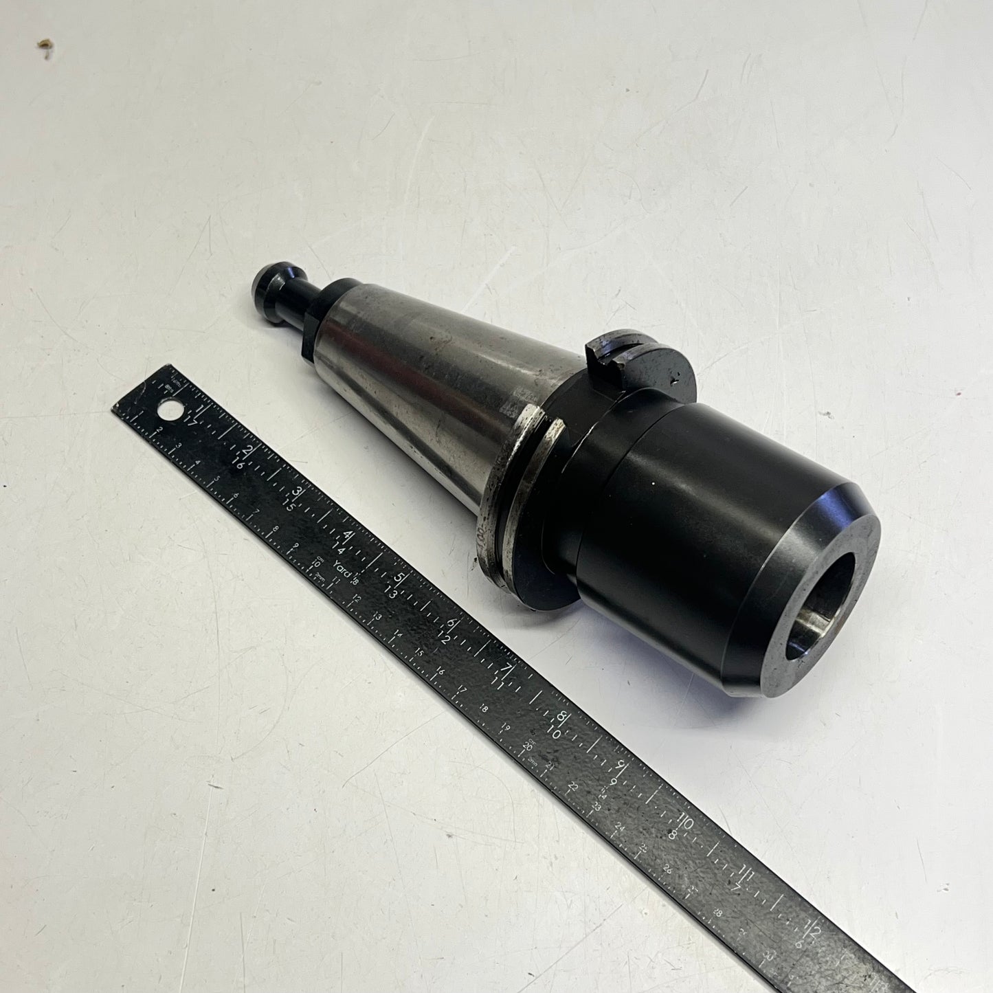 Cat 50 End Mill Holder for CNC Machining  ~1-1/2" Bit Hole Dia (Used)