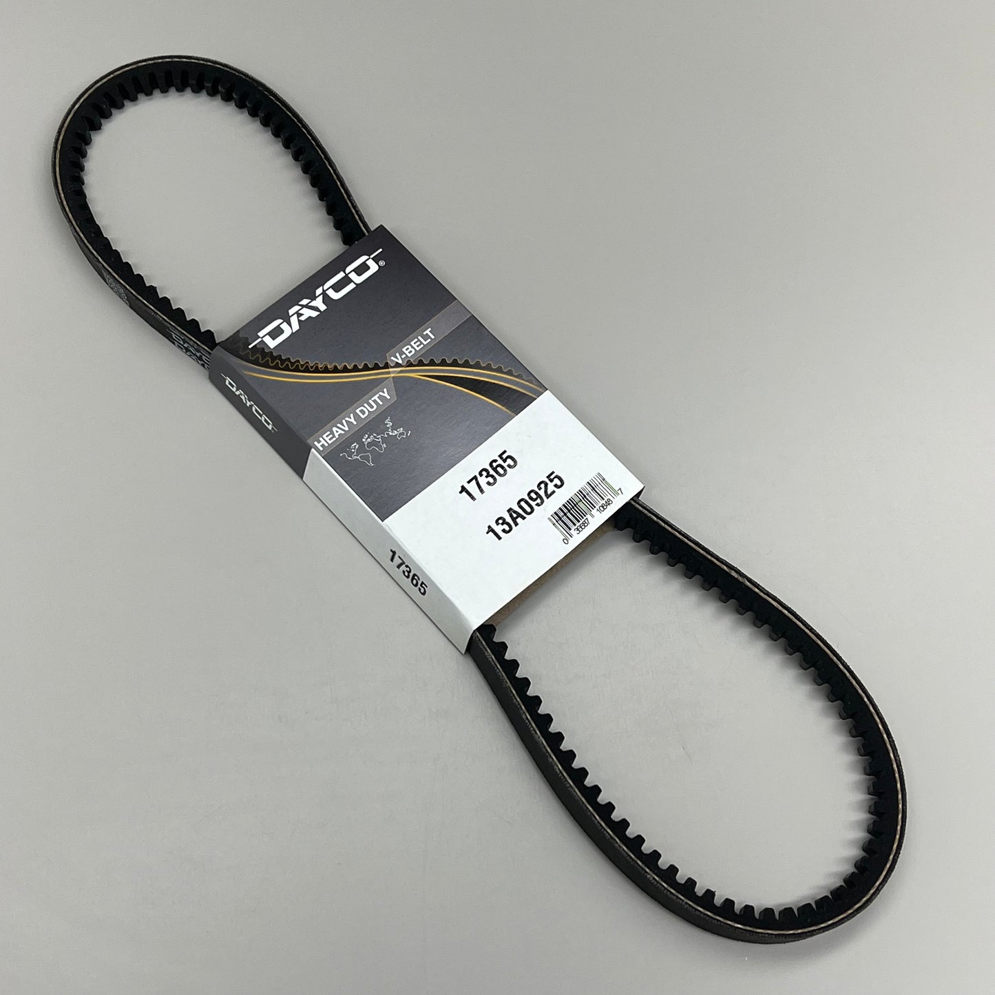 DAYCO V-Belt Top Width .53", Effective Length 36.50", 36 Degree Angle 17365