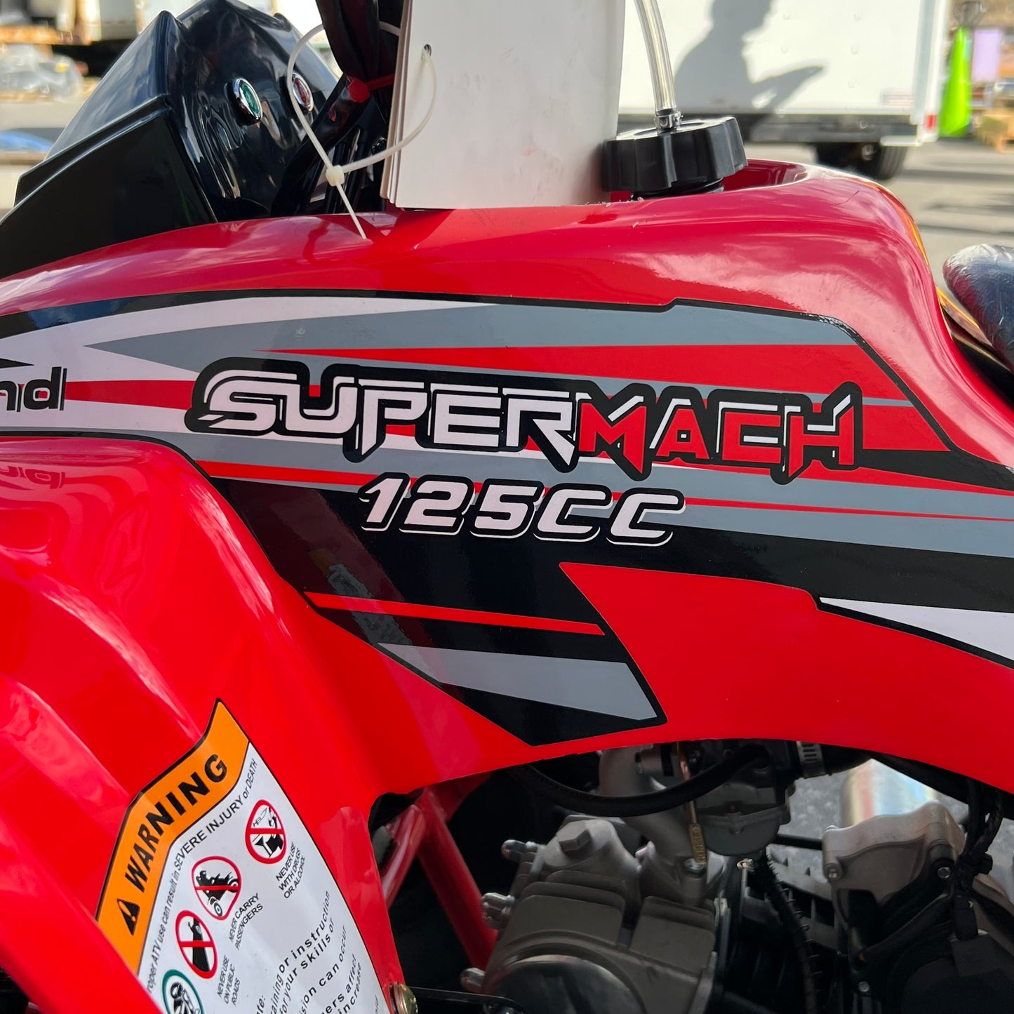 ZA@ SUPERMACH 125cc ATV, Red CT125-8 (New Other, Minor Cosmetic Damage)
