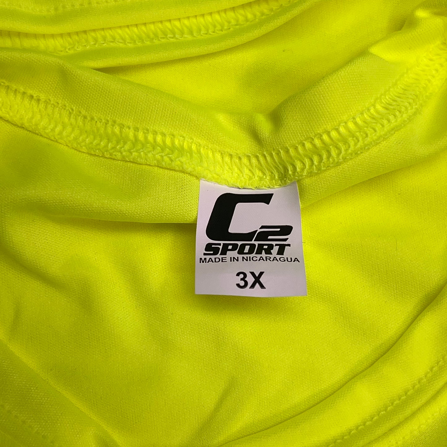 C2 SPORT (5 PACK) Moisture Wick Short Sleeve Work Shirts Men's Sz 3XL Safety Yellow