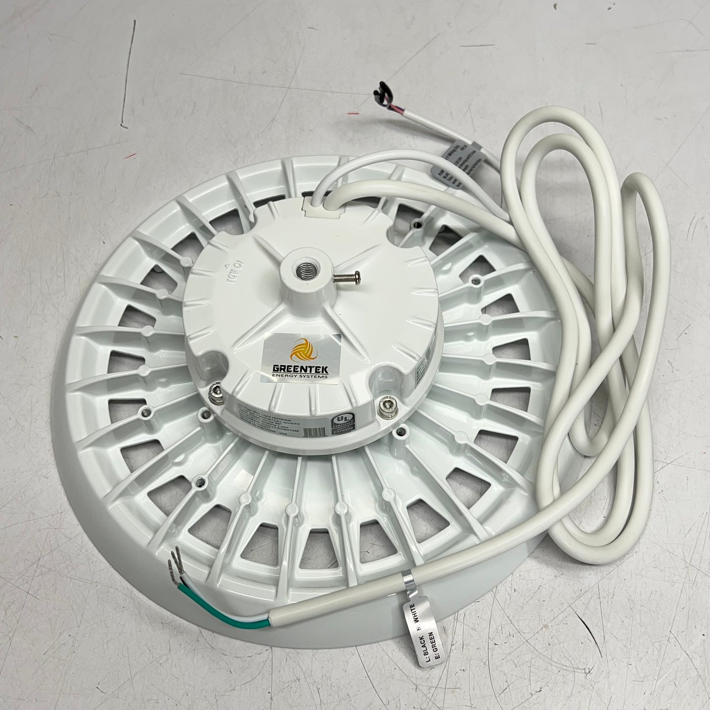 GREENTEK UFO LED High Bay Light Hook Mount 21,200 Lumens 150W White 111-100201
