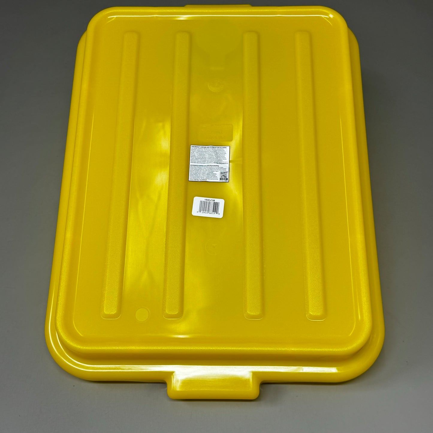 VOLLRATH (6 PK) Traex® Color-Mate Snap-On Lid Yellow 22.13" x 15.63" x 2.5" 1500-C08