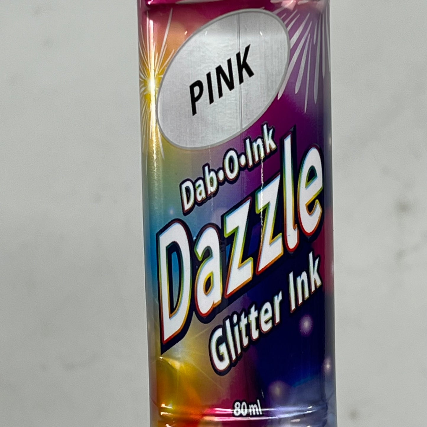 DAB O INK (12 PACK) Dazzle Shimmery Glitter Ink Bingo Dot Marker 80 Ml Pink A26