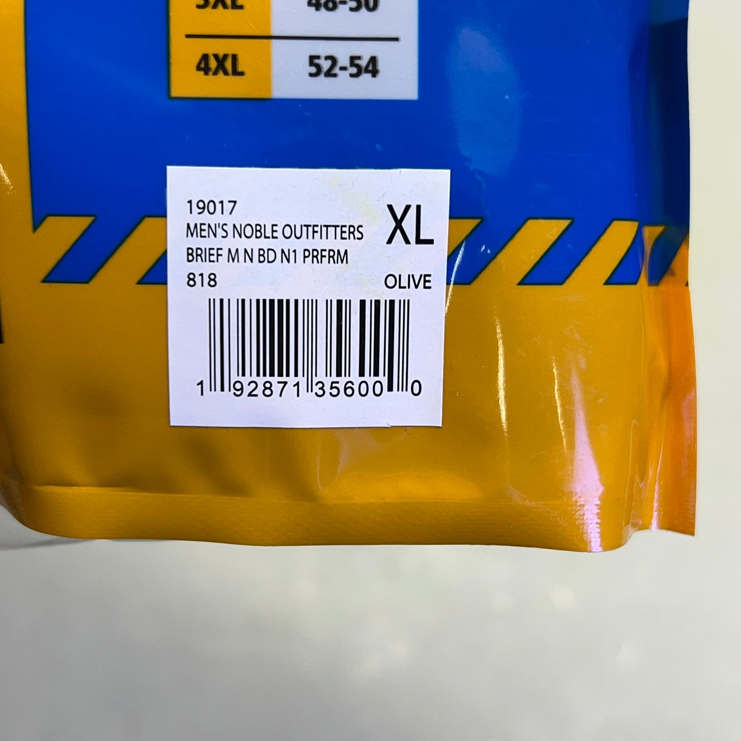 NOBLE OUTFITTERS (SET OF 2) The Best Dang Performance Brief Men's Sz XL Olive