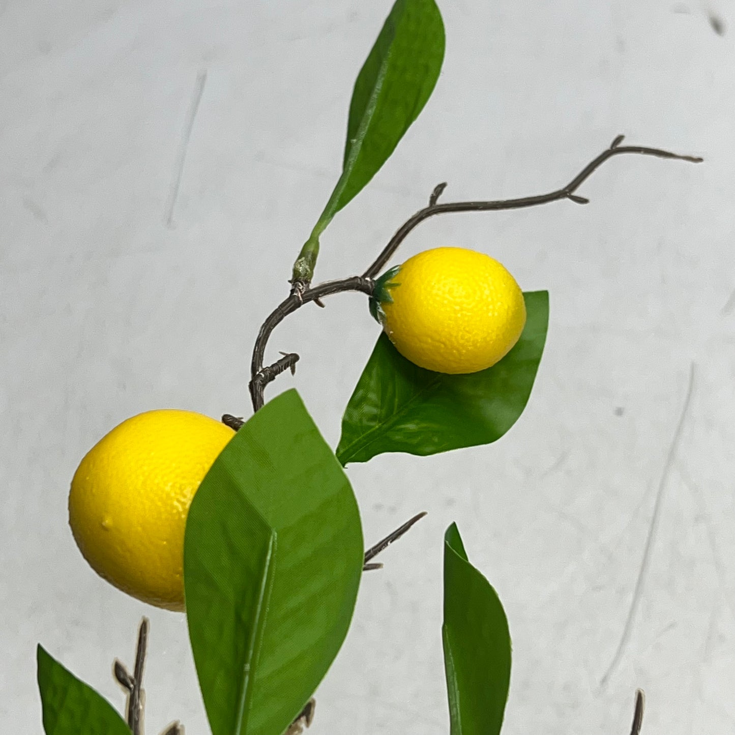 RAZ IMPORTS Decorative Faux Lemon Branch 36" Yellow/Green F4602250