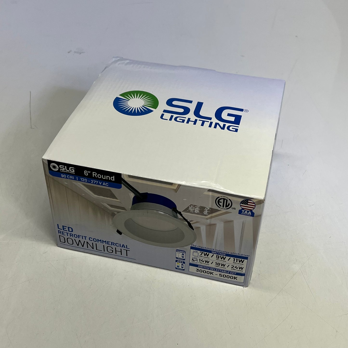 SLG LIGHTING Led Downlight 50,000 Hr 2000 Lumens White DRC 6R LS20 G1 9FSK TAA