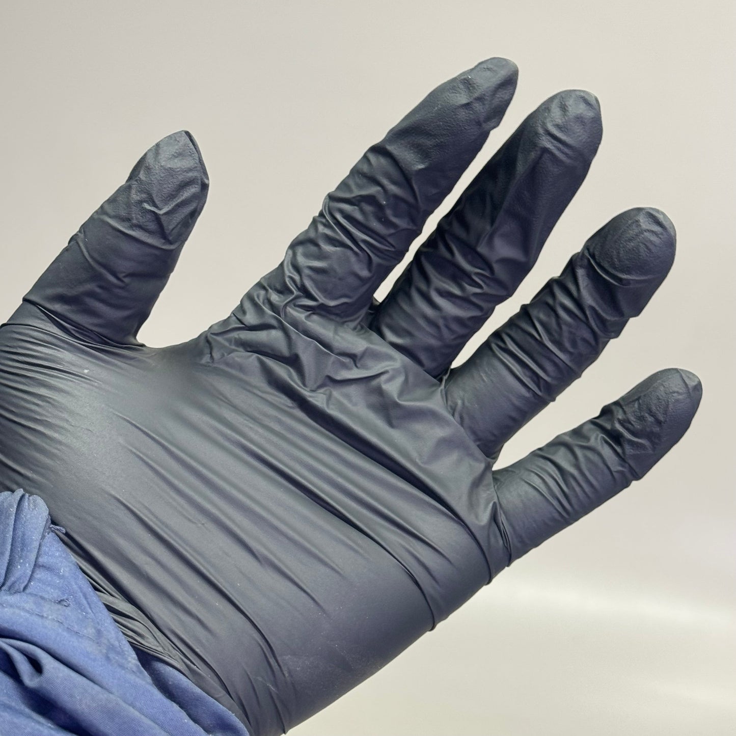 ZA@ BLUZEN (10 PACK of 100Gloves) Nitrile Gloves Textured Fingertips, Black Sz XL NIT104XL (New) A