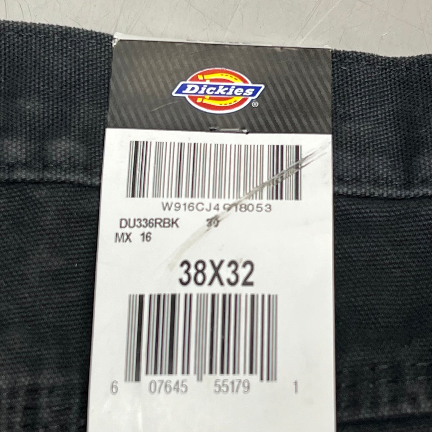 DICKIES Relaxed Fit Heavyweight Carpenter Jeans Men's Sz 38X32 Black DU336RBK