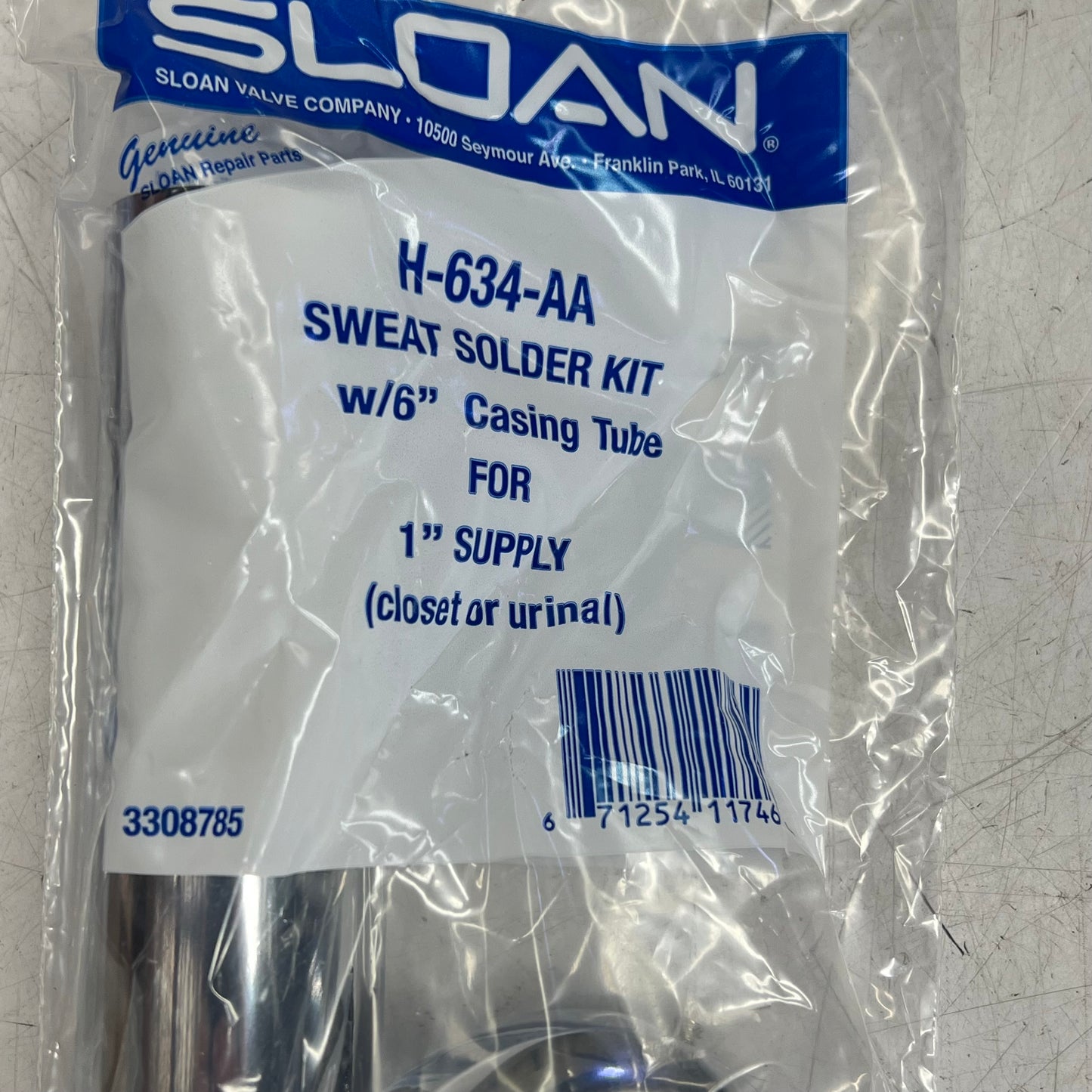 SLOAN Toilet Uppercut Manual Dual-flush Flushometer 1.6/1.1 GPF Chrome WES-111