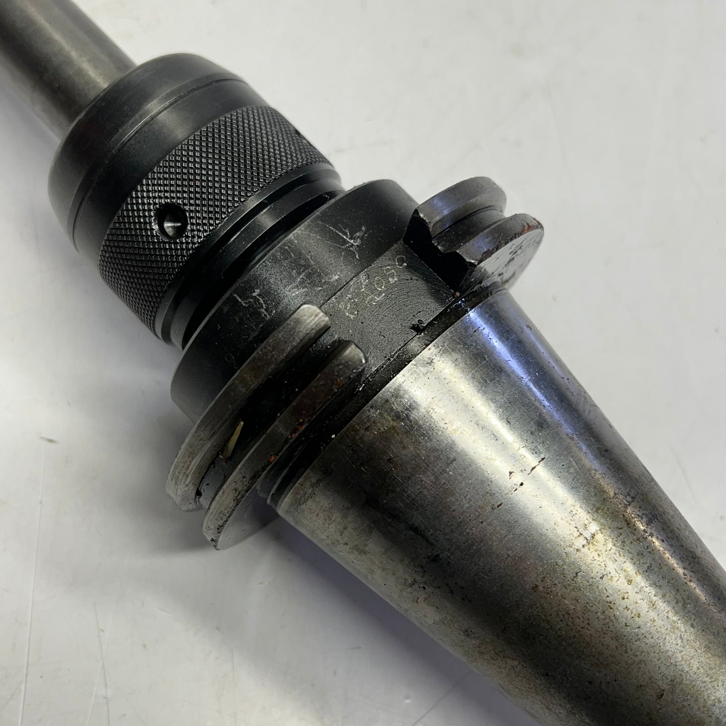 CNC Machine Tool Holder Collet Chuck W/ Attachment ~ 1" Hole Dia (Used)