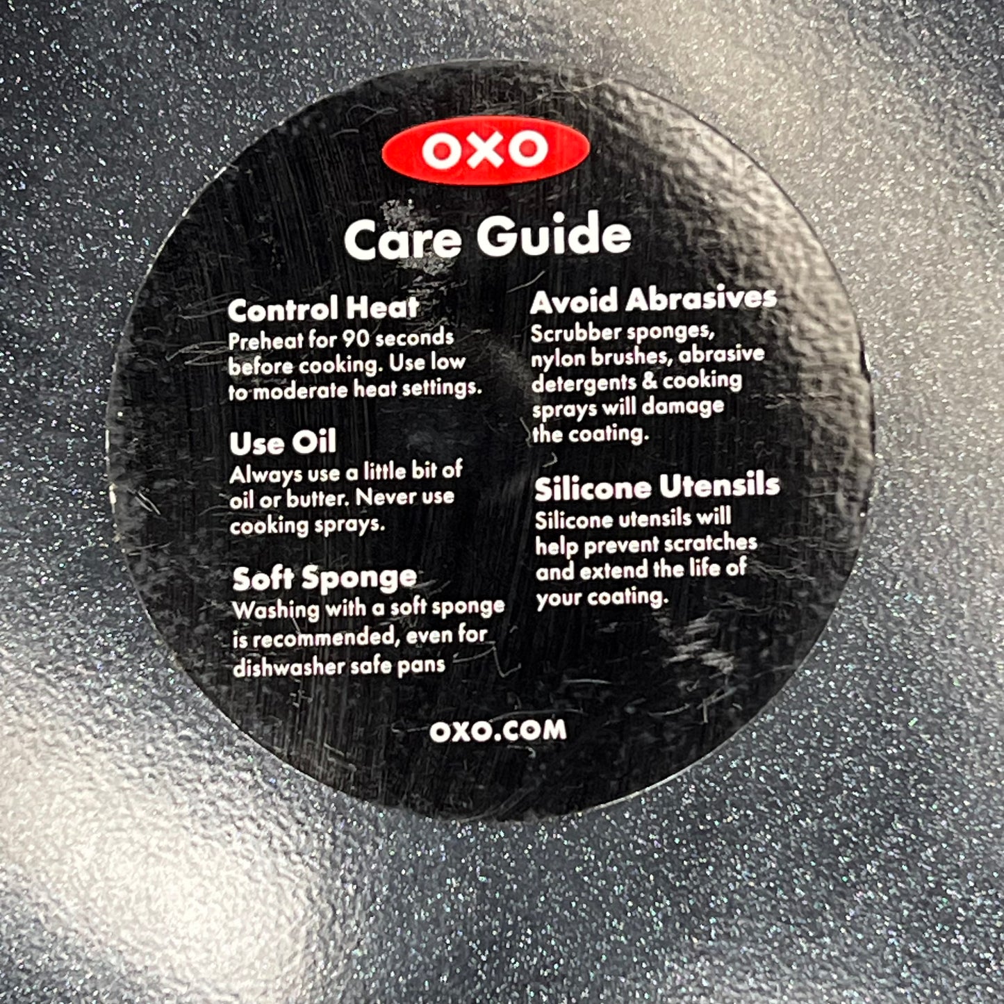 OXO (SET OF 2) Agility Series Ceramic Non-Stick Frying Pans 9.5" & 11" Black