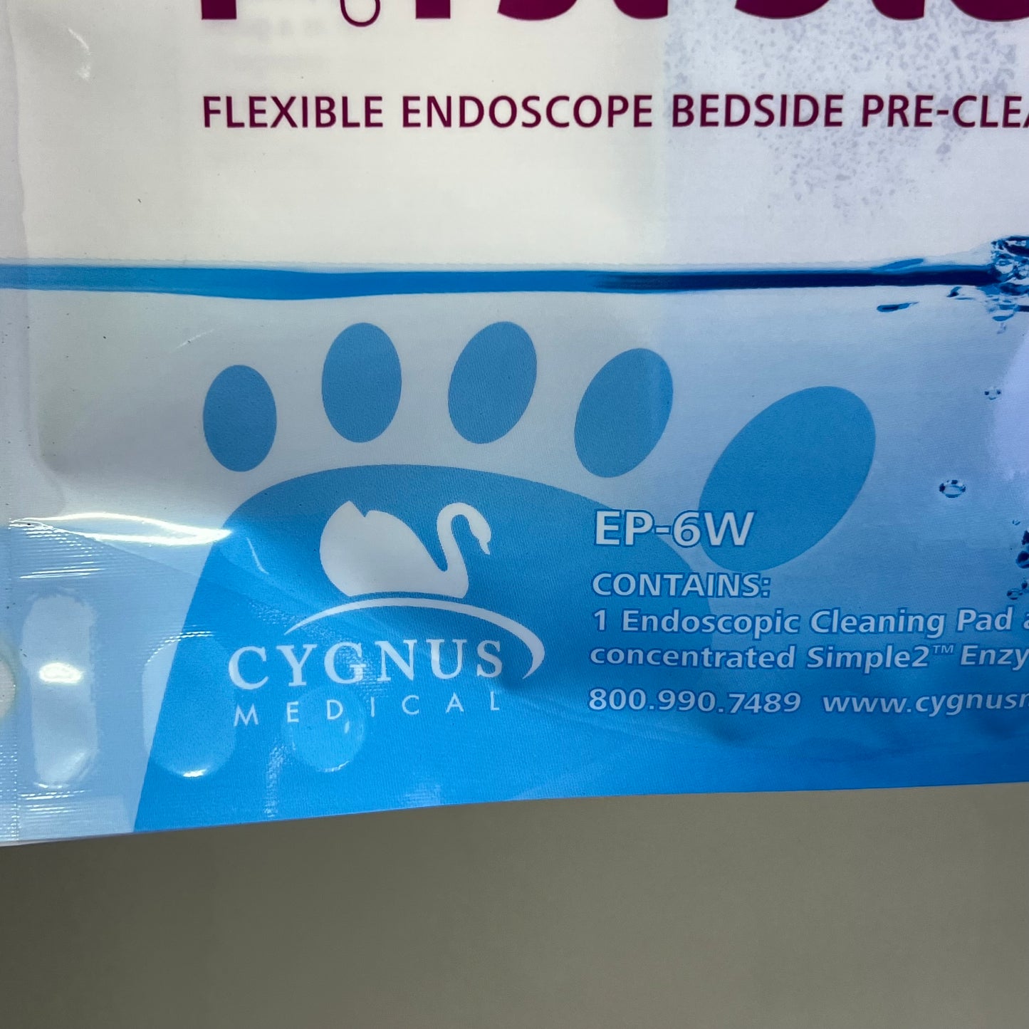 ZA@ CYGNUS MEDICAL (7 PACK) First Step Flexible Endoscope Bedside Pre-Clean Kit 500ml EP-6W