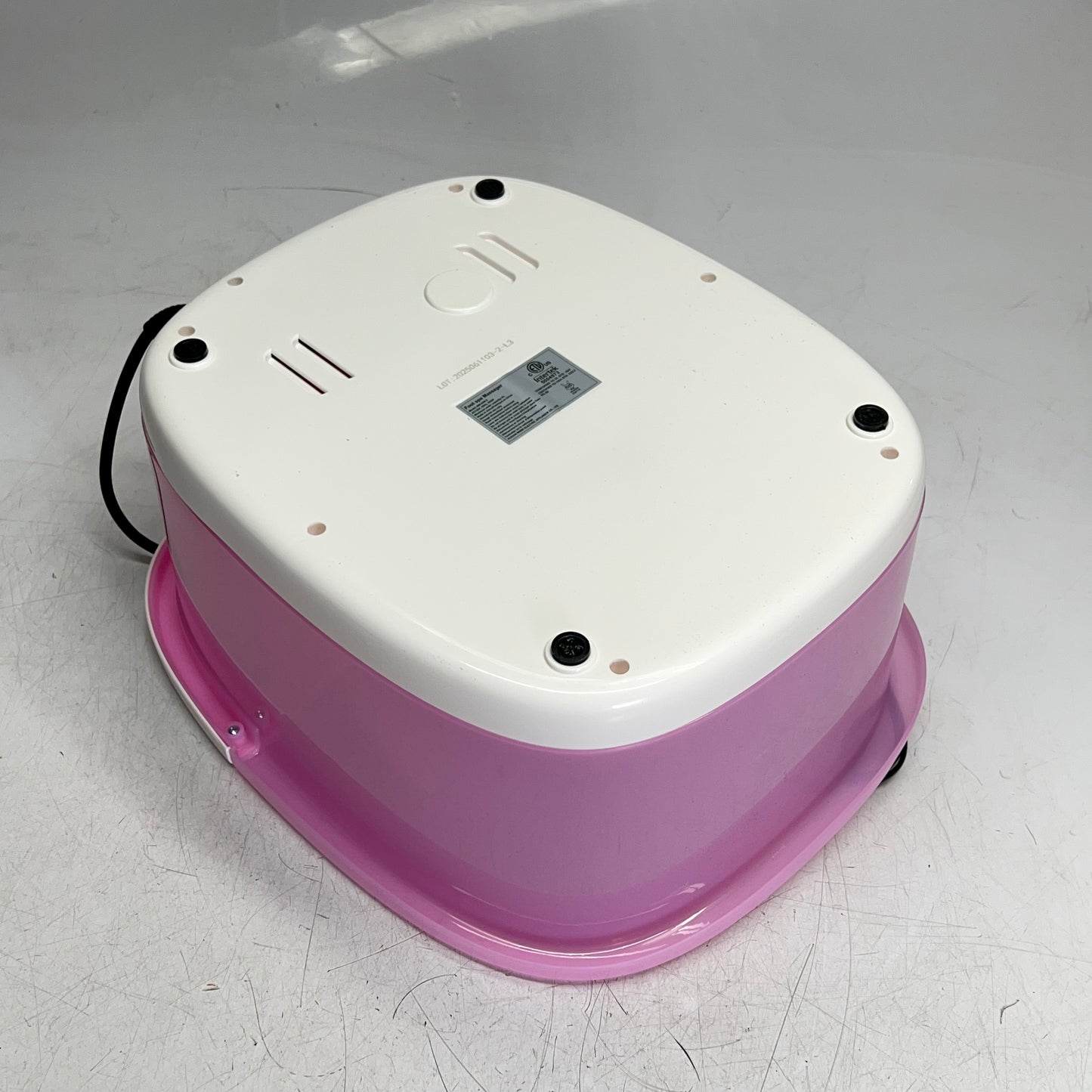 MOOD RELISH Foot Spa Bath Shiatsu Massage, Vibration & Red Ight Pink MM-20M-2
