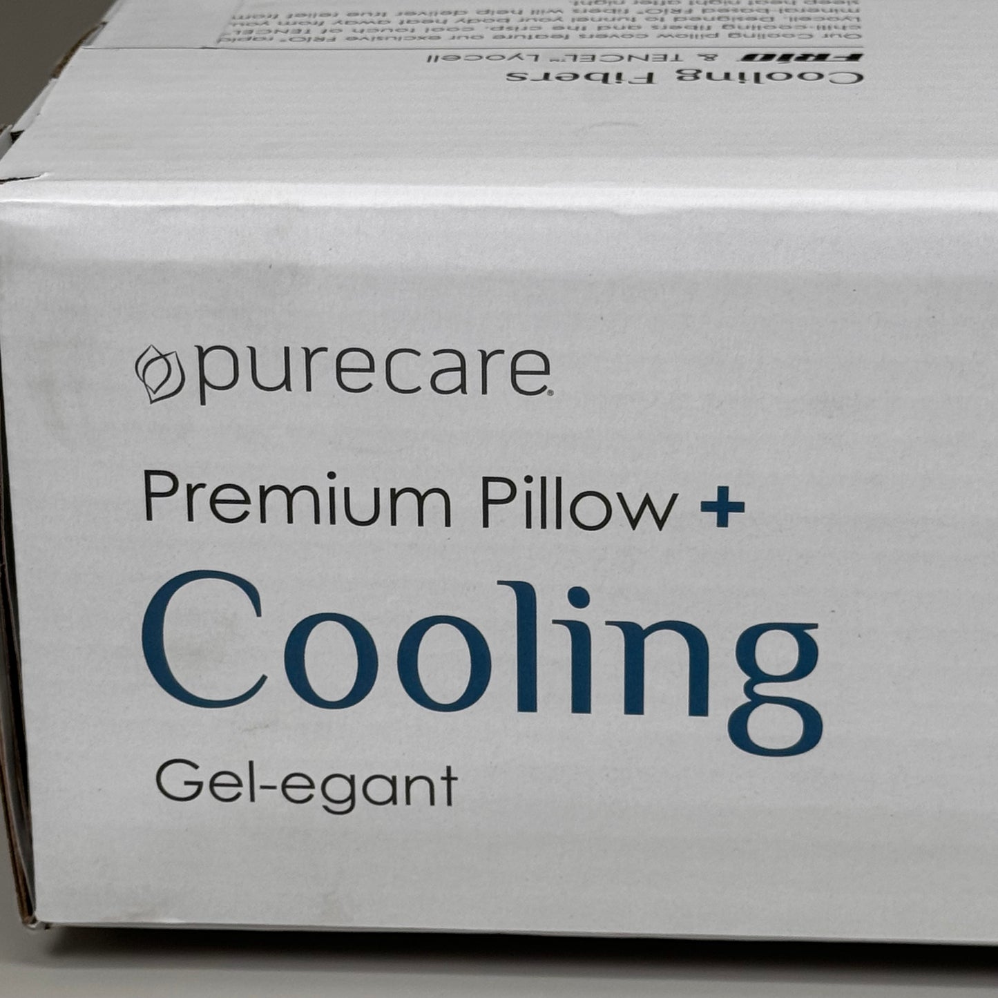 PURE CARE Cooling Gel-egant Sculpted Memory Foam Pillow Standard Size White