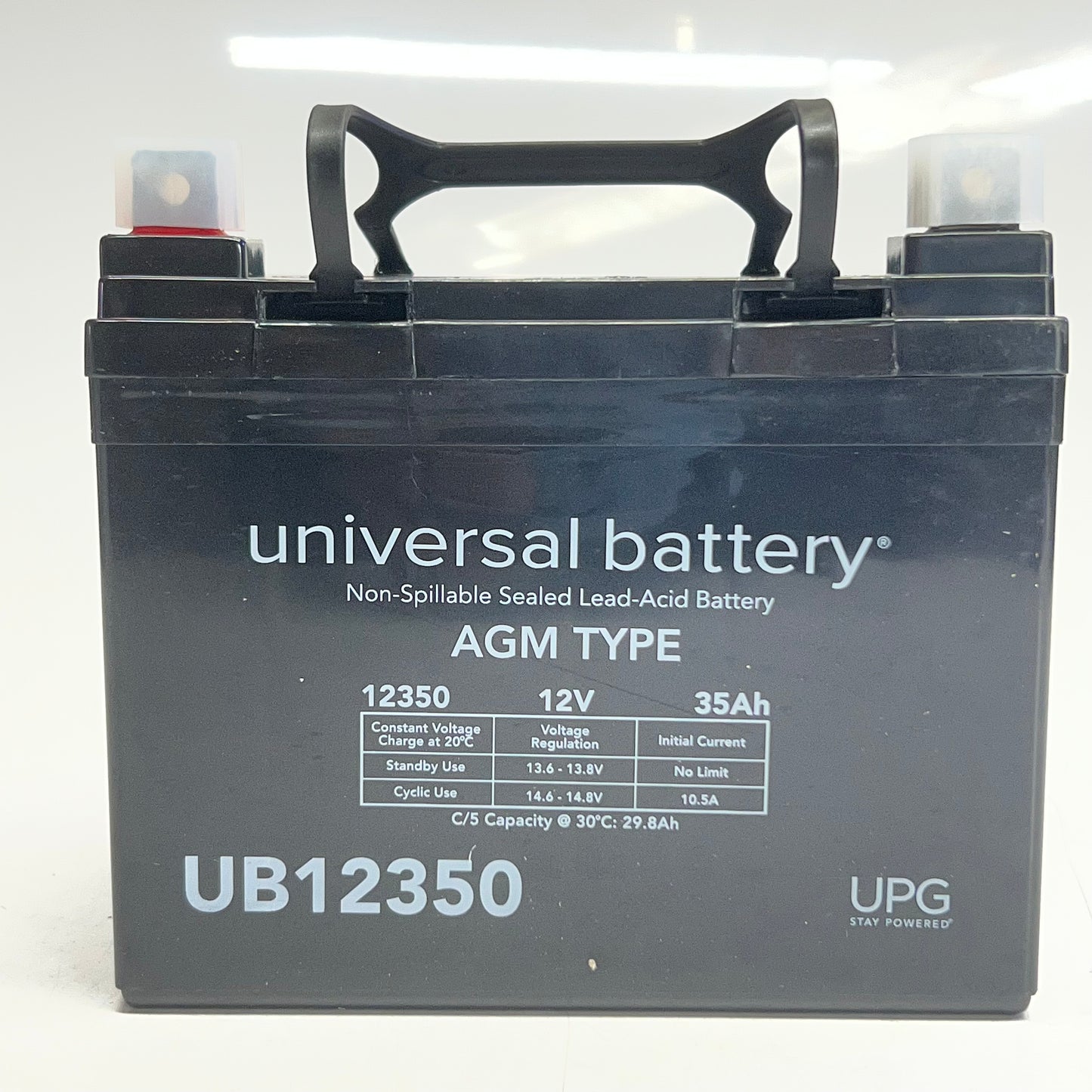UNIVERSAL BATTERY Non-spillable Sealed Lead-acid Battery 12V 35Ah Black UB12350
