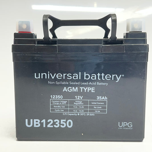UNIVERSAL BATTERY Non-spillable Sealed Lead-acid Battery 12V 35Ah Black UB12350