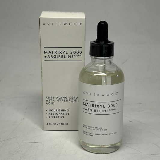 ASTERWOOD Matrixyl 3000 + Argireline Serum with Hyaluronic Acid - Anti-aging 4 Fl Oz Clear X00148INUH