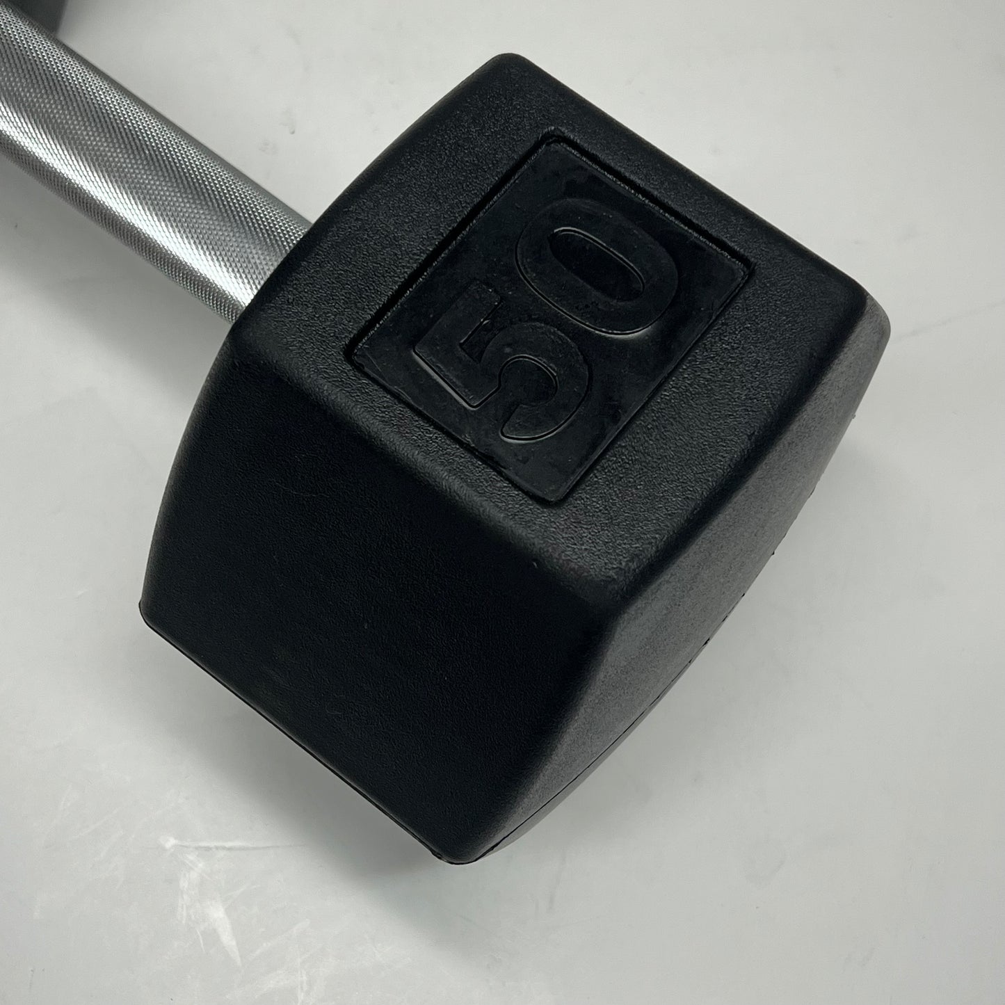 ZA@ TAG Metal & Rubber Dumbbells 50lbs Black/Chrome 1908
