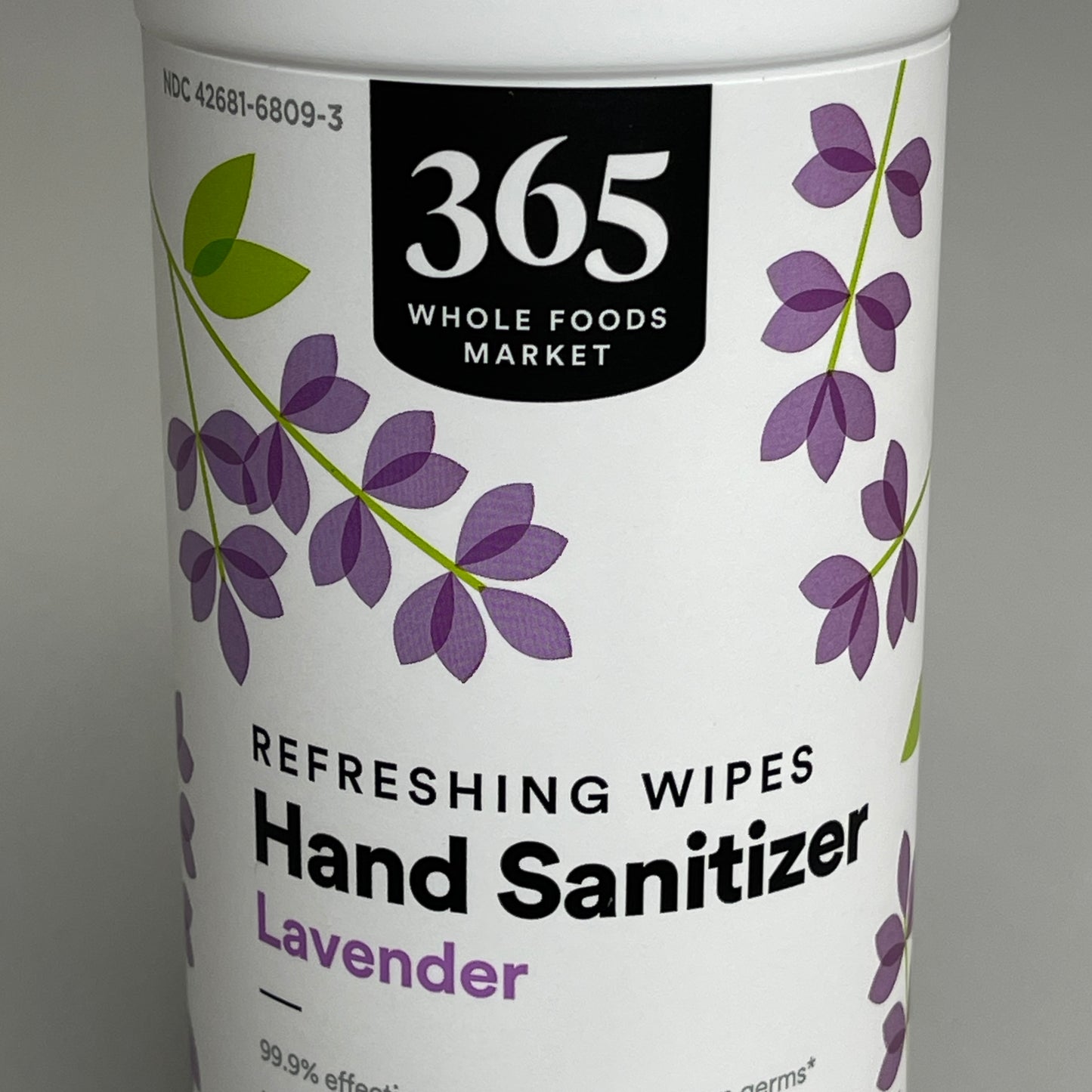 365 WHOLE FOODS MARKET (12 PACK) Refreshing Hand Sanitizer Wipes Lavender 40 Wipes (09/25)