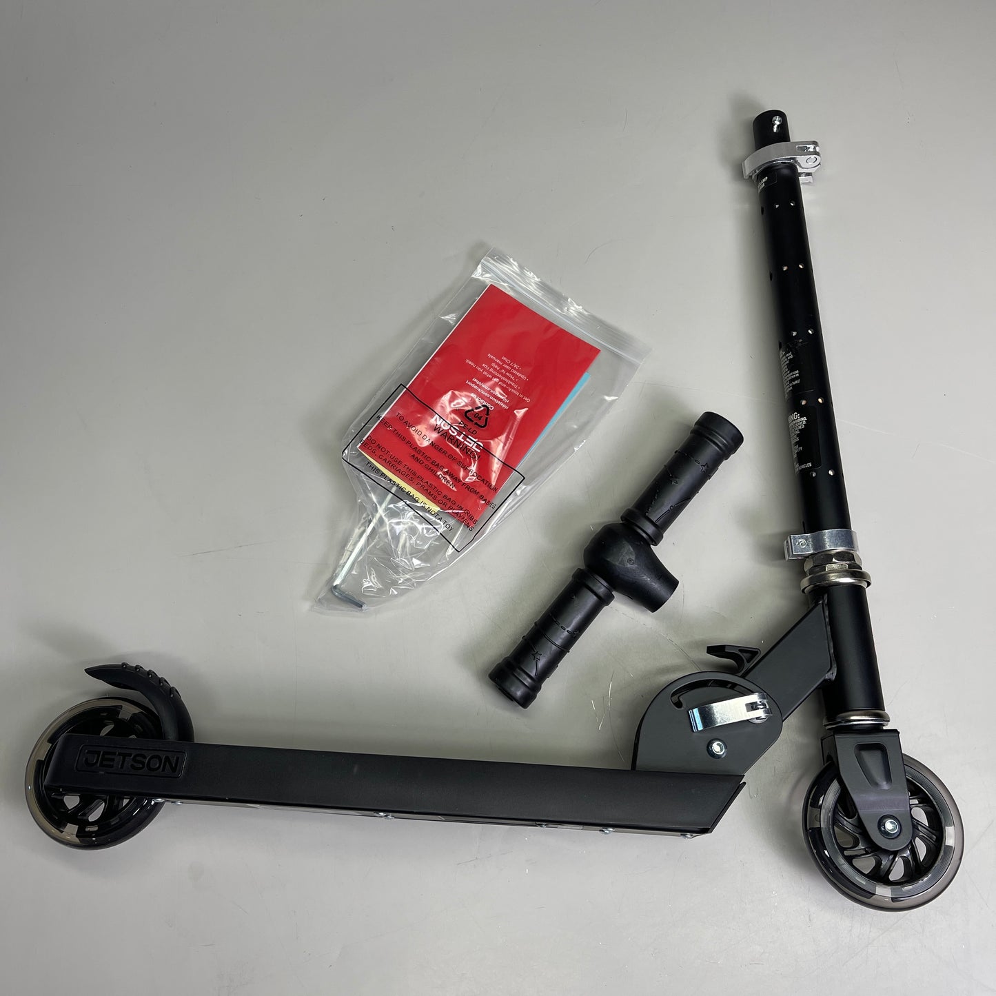 JETSON Orbit Light-Up Kick Scooter Folding Kid's Adjustable Black JORBIT-BKP