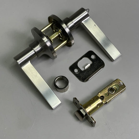 SCHLAGE Dexter Privacy Lock Solstice Bed and Bath Lever Satin Nickel J40SOL619