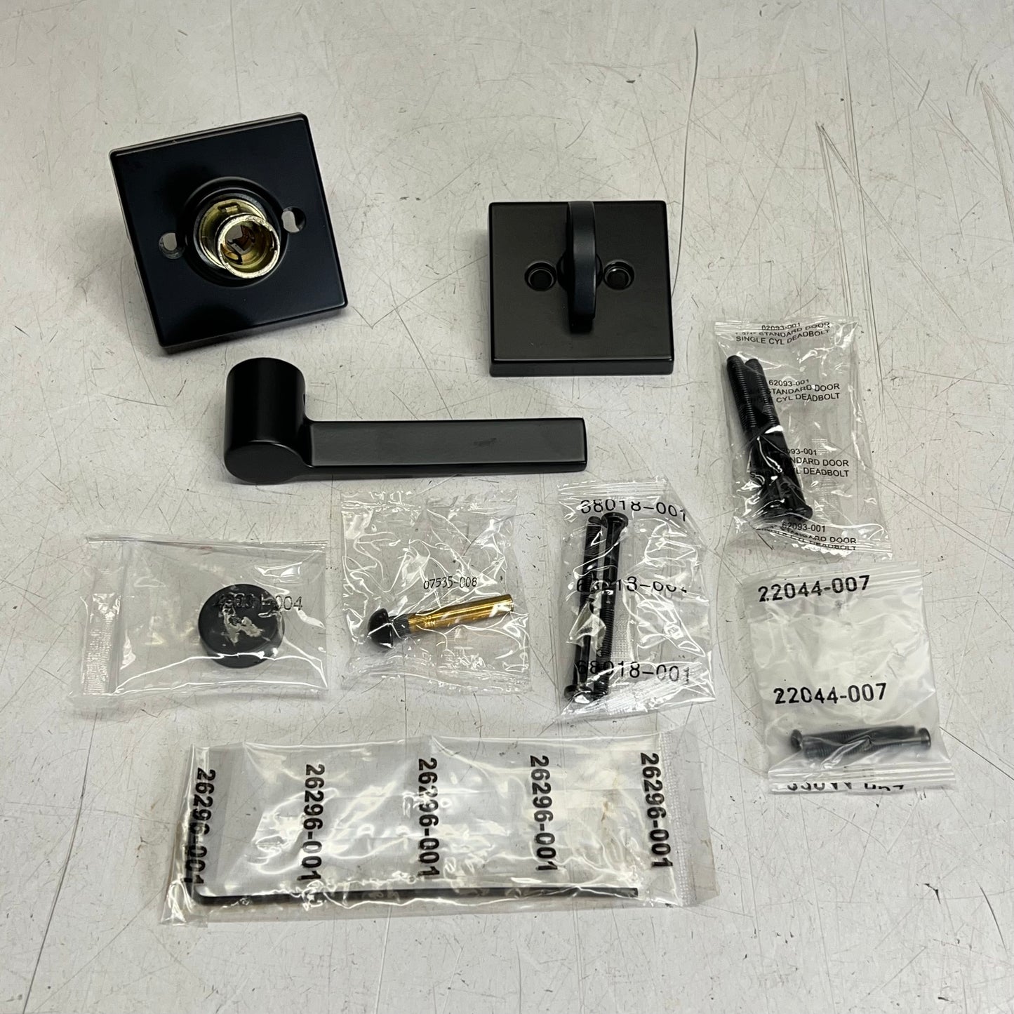 KWIKSET 966 Single Cylinder Interior Trim Pack Ladera Rh Matte Black 99660-260