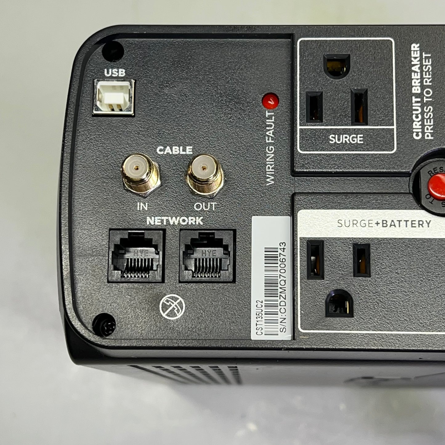 CYBERPOWER Battery Backup W/ Surge Protection 1500 VA 900 W 1705111 (Return)