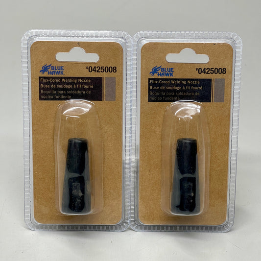 BLUE HAWK (2 PACK) Flux-Cored Welding Nozzle Black 0425008