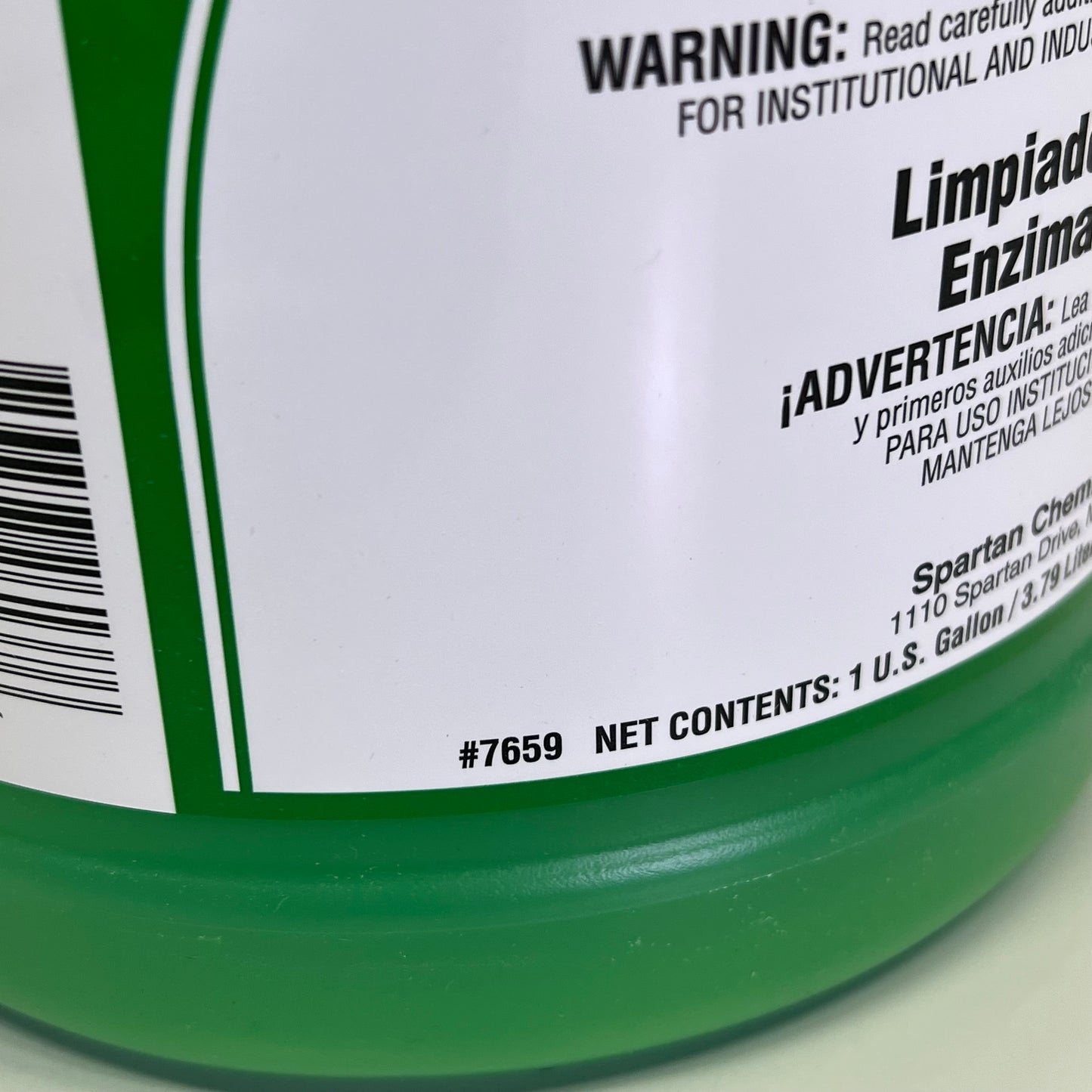SPARTAN Sparclean Sure Step No Rinse Enzyme Floor Cleaner 1 Gal Green 59