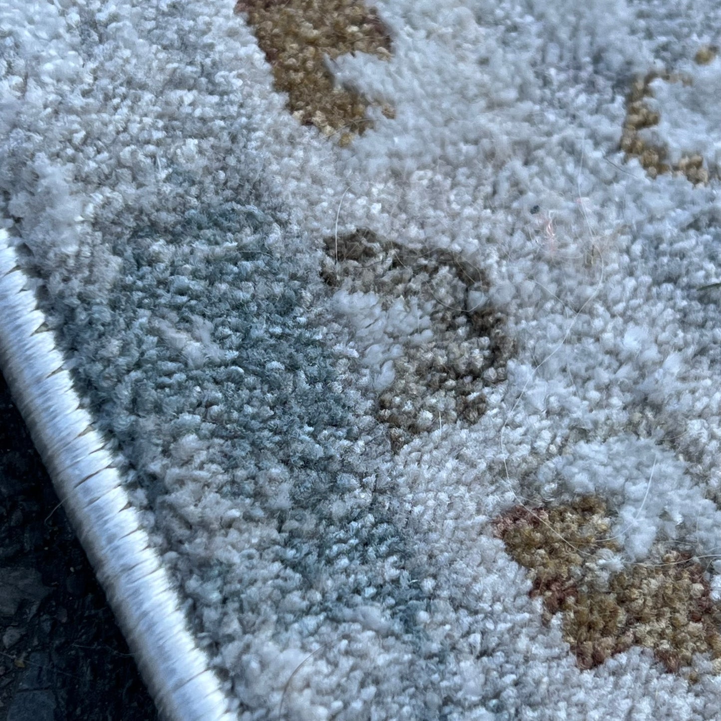 ZA@ VEGA COLLECTION Large Area Rug Low Pile Light Grey Multicolor (New Other)