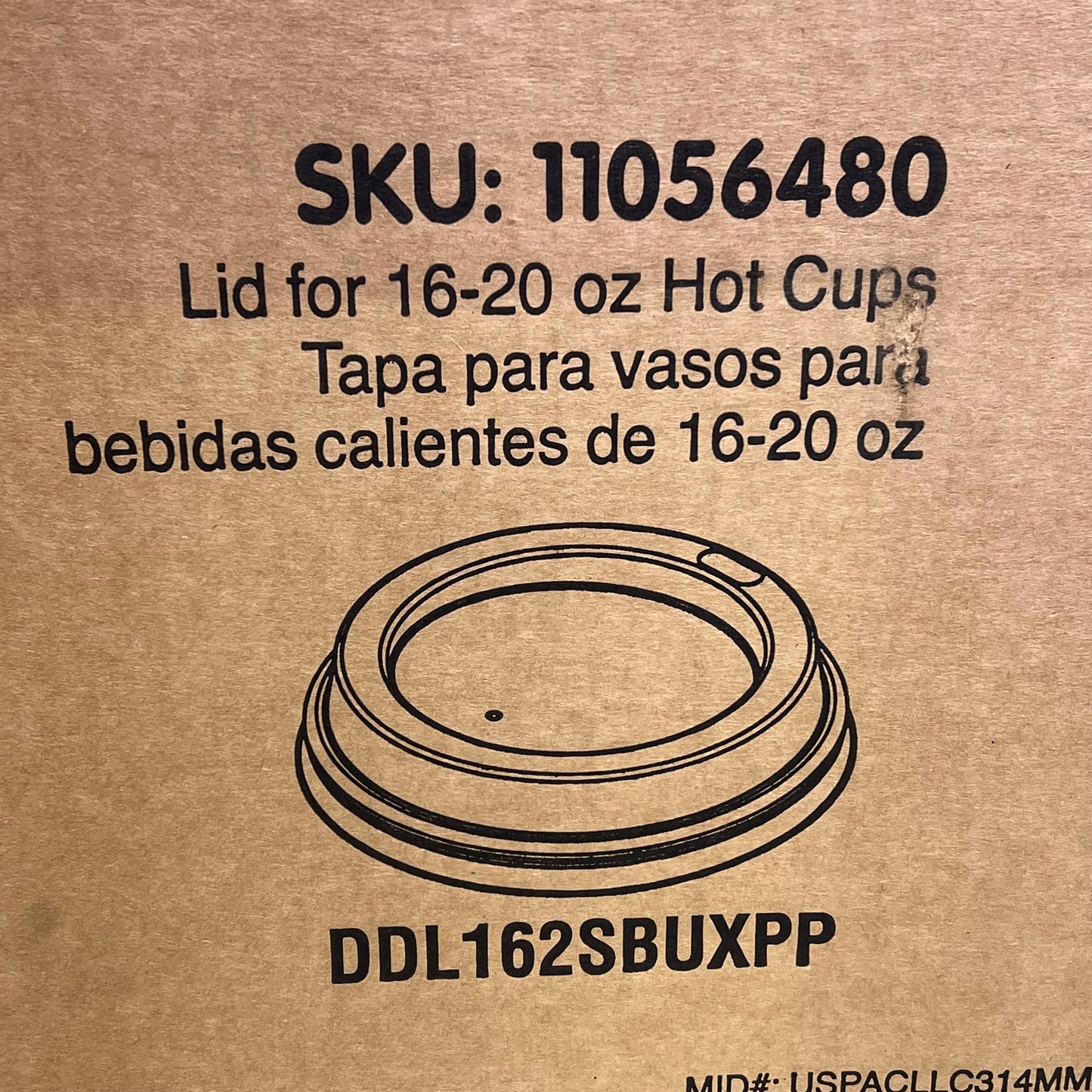 ZA@ PACTIV EVERGREEN (1,020 PACK) Lids For 16-20 oz Hot Drink Cups 11056480