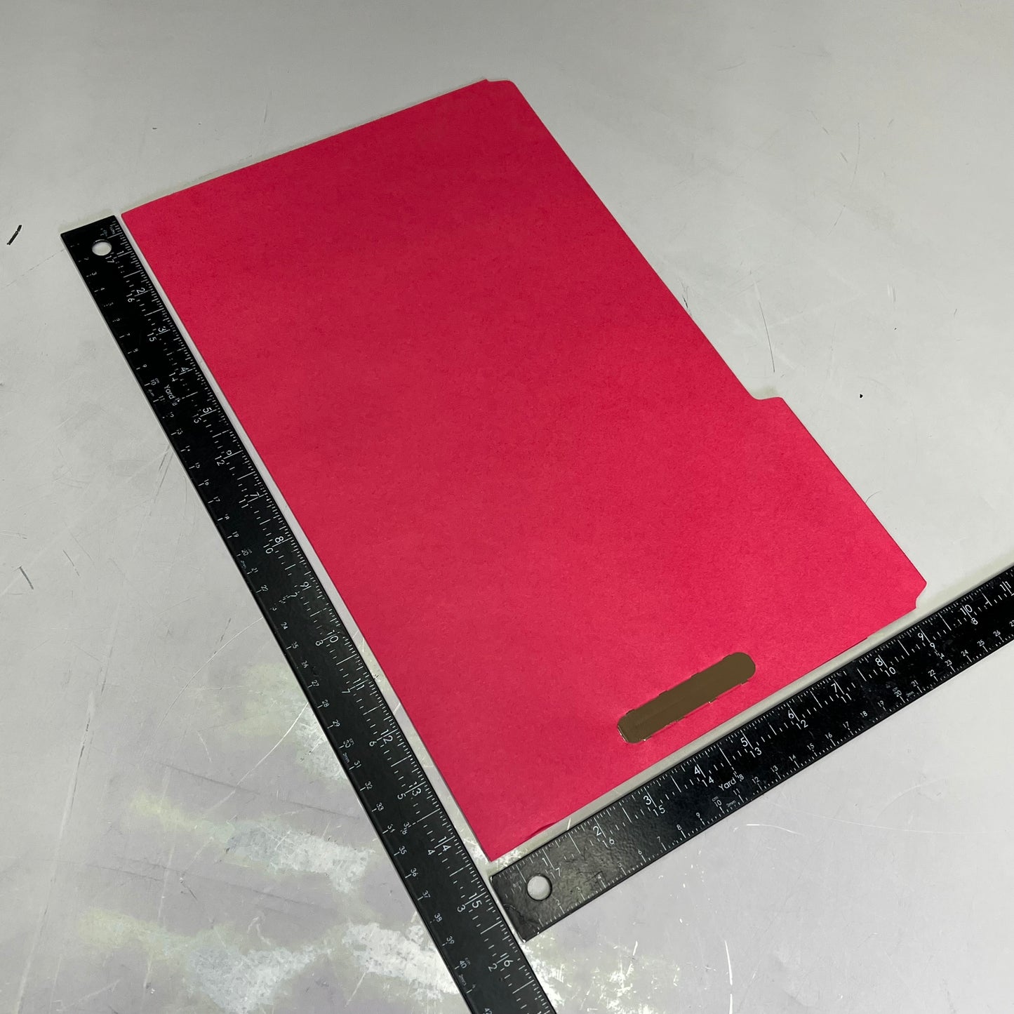 SMEAD (50 PACK) Fastener File Folder Legal Sz 1/3 Cut Tab Red 17740