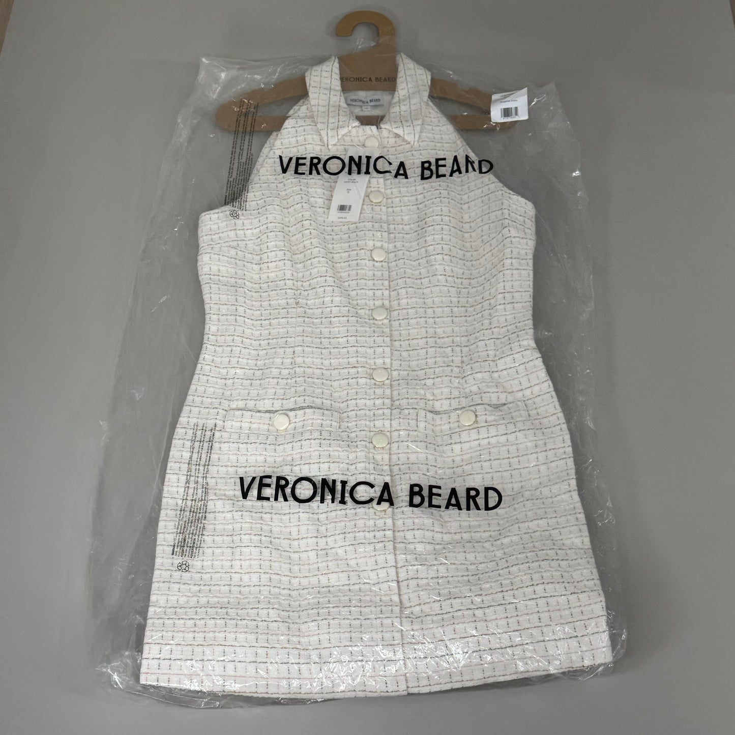 VERONICA BEARD Women's Sleeveless Roxanne Dress Sz-12 Ivory Multi 2406TW6521059